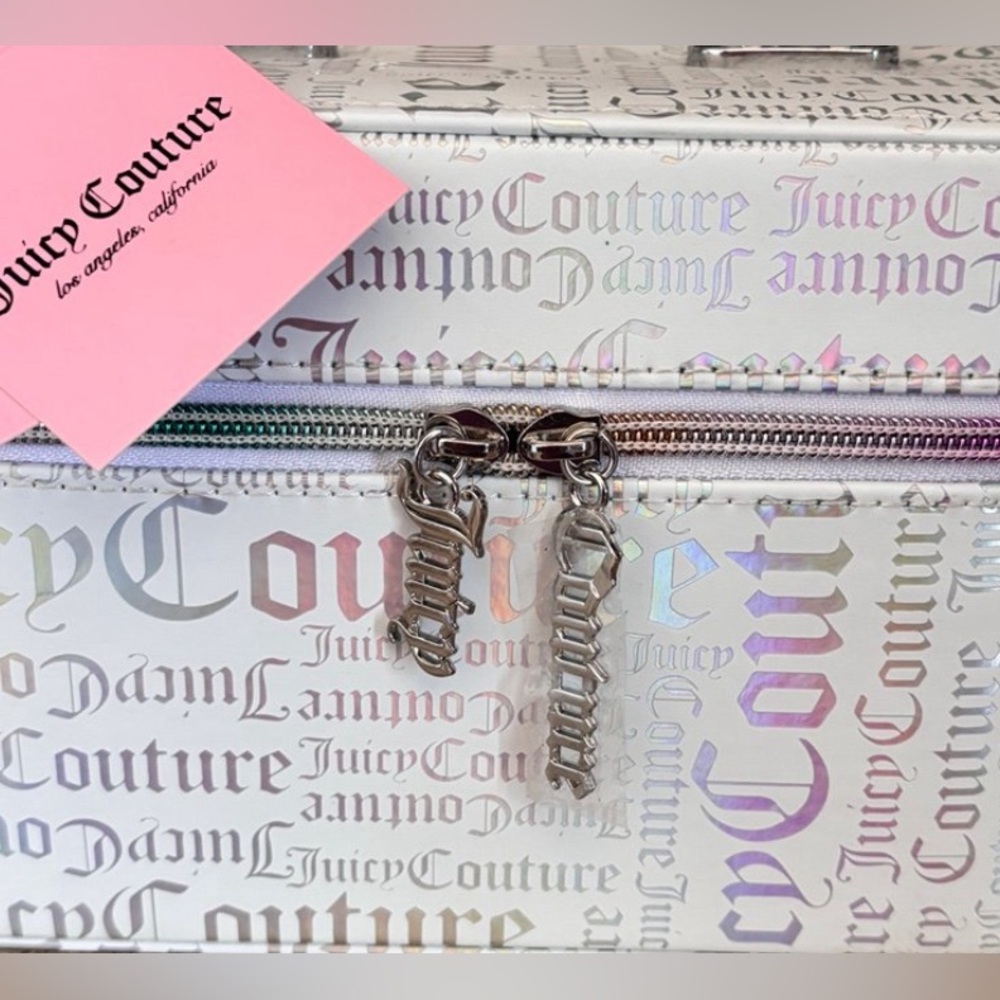 NWT! Juicy Couture iridescent train case